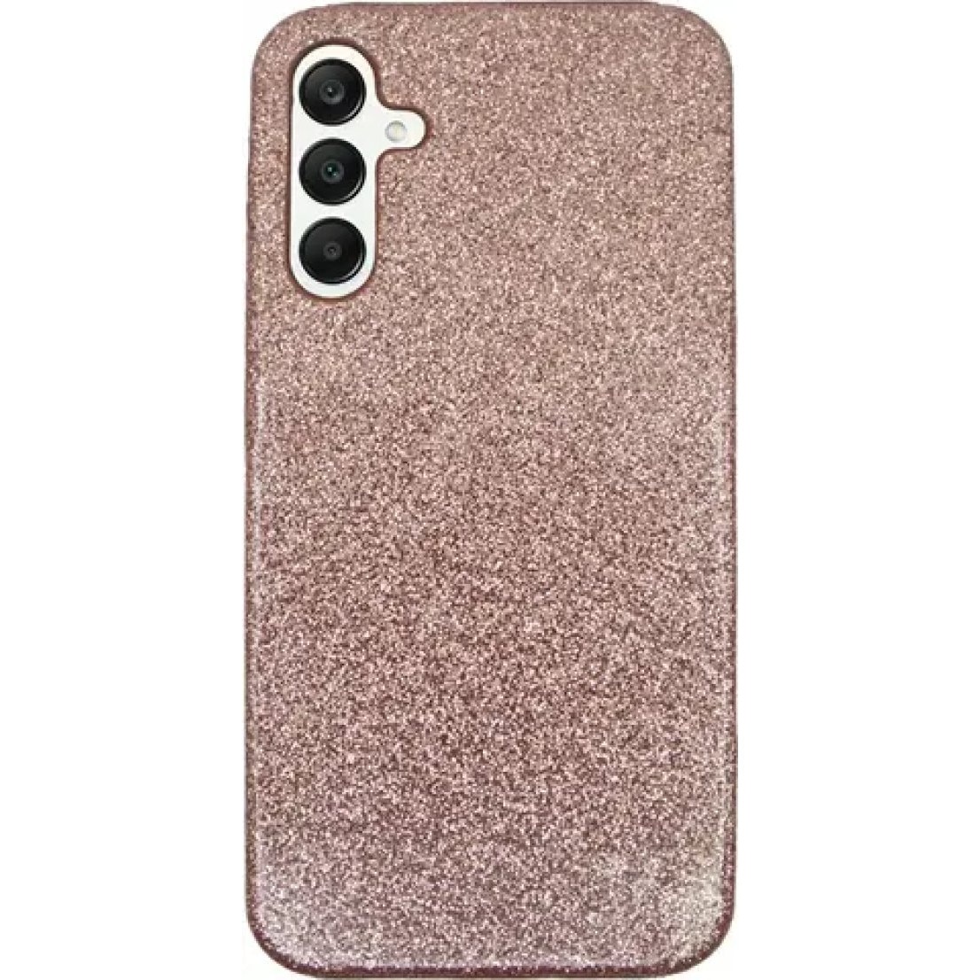 Husa Vivid Glitter, pentru Samsung Galaxy A25 5G, din plastic dur, cu glitter, auriu-roz