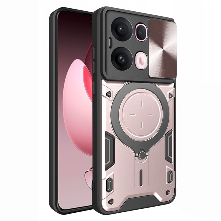Carcasa de protectie pentru Oppo Reno13 Pro, roz auriu