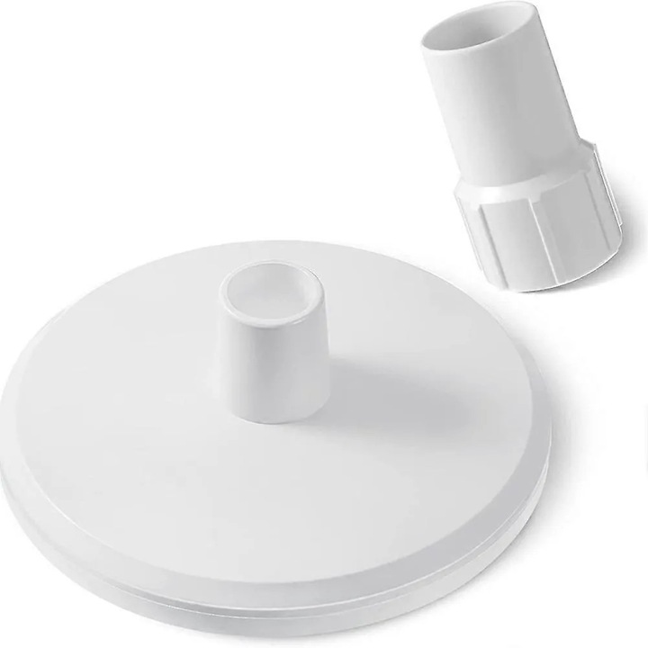Vákuum adapter lemez medence skimmerhez, szívókorong, kompatibilis az SP1106-tal, ABS-ből, skimmer átmérő 20 cm, tömlő átmérő 3,8 cm, fehér, 1 db