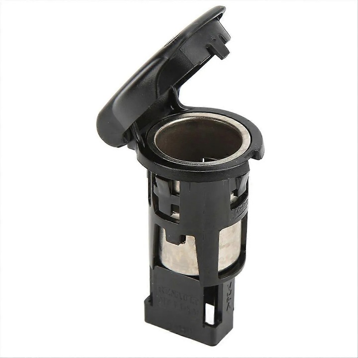 Priza 12V auto/bricheta 253312923R, cu capac, din plastic, compatibil Renault Megane/Dacia Koleos, negru, 1 buc