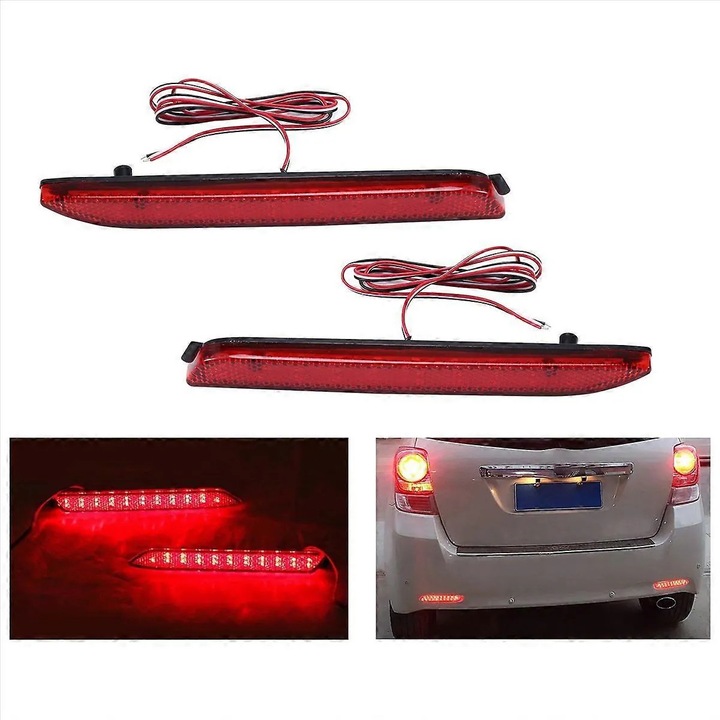 LED лампа за задна броня на автомобил, червена 81920-08010 30x10cm
