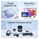 Adaptor USB Bluetooth dongle BT600, Bluetooth 6.0, Plug and Play, compatibil Windows 7/8.1/10/11, Negru, 1 buc