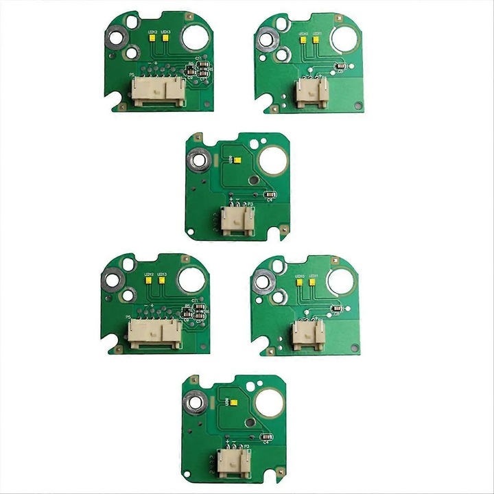 Комплект от 6 LED платки за фар BMW Серия 3 F30 F31 F35 LCI зелен 63117419615 63117419610