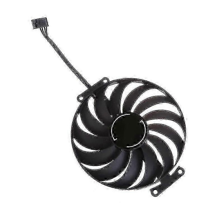 GPU hűtőventilátor T129215SU 95mm ABS-ből, 6-tűs, DC 12V 0.5A, kompatibilis az ASUS GeForce RTX 3050/3060/GTX 1650 Phoenix-szel, Fekete, 1 db