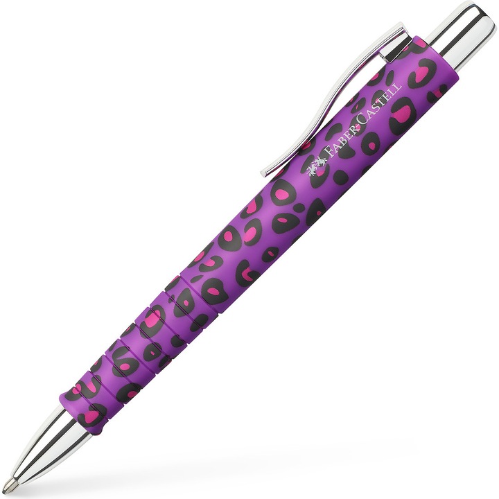 Химикалка с механизъм Faber-Castell Polyball Leo Nightshade XB