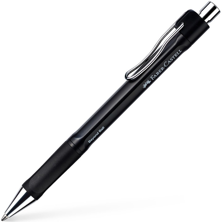 Химикалка с механизъм Faber-Castell Beyond, Черен, M