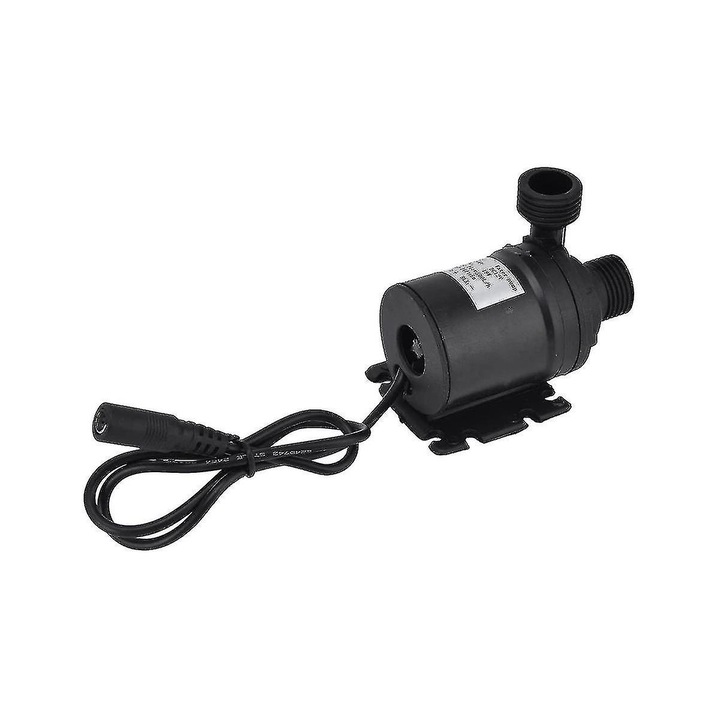 Помпа за слънчева вода 50W 12V, монокристален панел, дебит 800L/h, напор 5 м, ABS, черен, 1 комплект