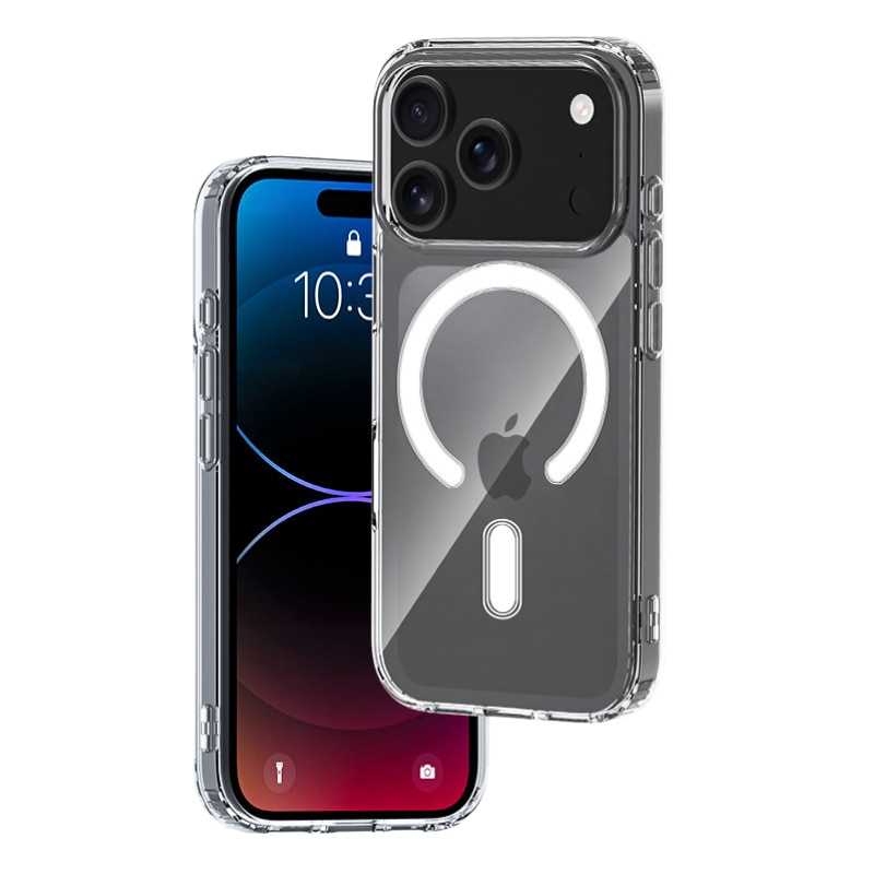 Husa MagSafe, Kynetic®, compatibil cu iPhone 18 Pro Max, iPhone 17 Pro Max, 1mm Ultra-Subtire, Transparenta Protectie Airbag Anti-Soc, Margini Moale Fara Zgarieturi, Custodie Subtire, Husa Anti-Soc