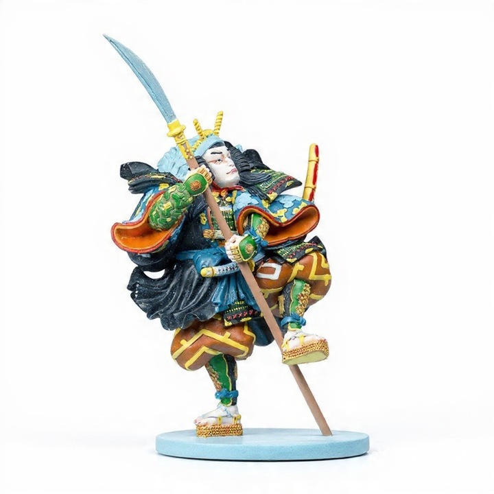 Statueta Szamuráj Kodanji Kunisada Parastone Mouseion KUN01, polystone 27cm, tanúsítvánnyal és eredeti dobozzal