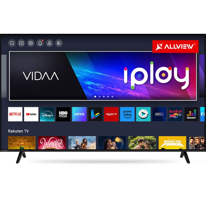 Televizor Allview LED 65iPlay6200-U, 164 cm, Smart, 4K UHD, clasa E, HDR