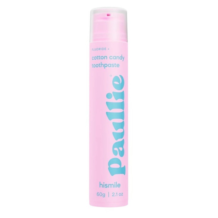 Паста за зъби с флуор и аромат на памучна захар, Cotton Candy, Hismile, 60 g