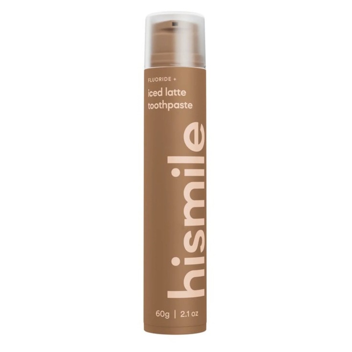 Паста за зъби с флуор и аромат на кафе с мляко, Iced Latte, Hismile, 60 g