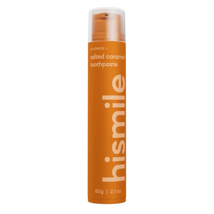 Паста за зъби с флуор и аромат на солена карамел, Salted Caramel, Hismile, 60 g