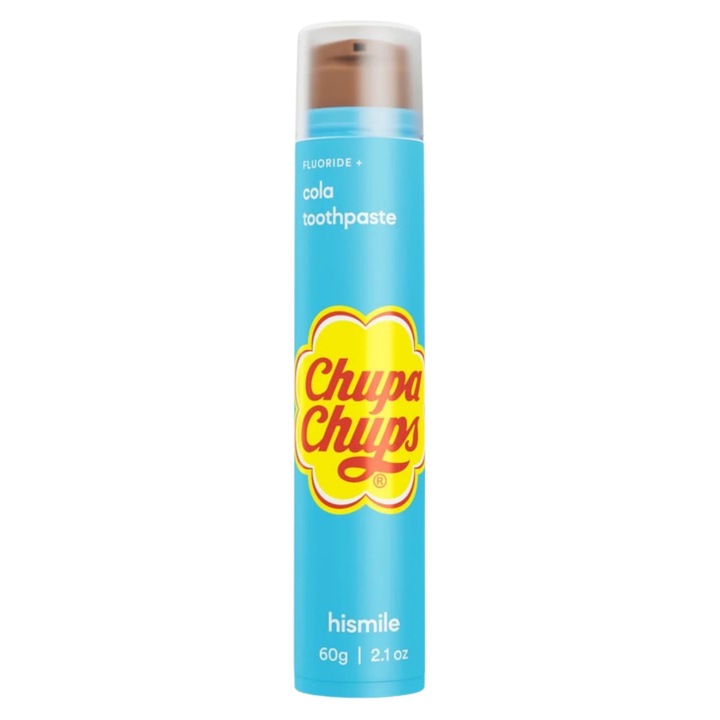 Паста за зъби с флуор и аромат на кола, Chupa Chups Cola, Hismile, 60 g