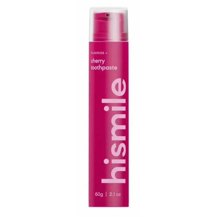 Паста за зъби с флуор и аромат на череша, Cherry, Hismile, 60 g