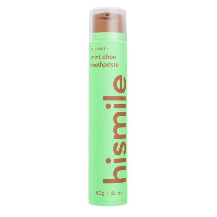 Паста за зъби с флуор и аромат на мента и шоколад, Mint Choc, Hismile, 60 g