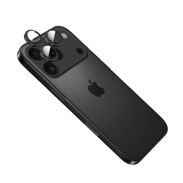 Fixed kamera lencsevédő Apple iPhone 17 Pro/Pro Max készülékhez kompatibilis, fekete FIXGC2-1602-BK