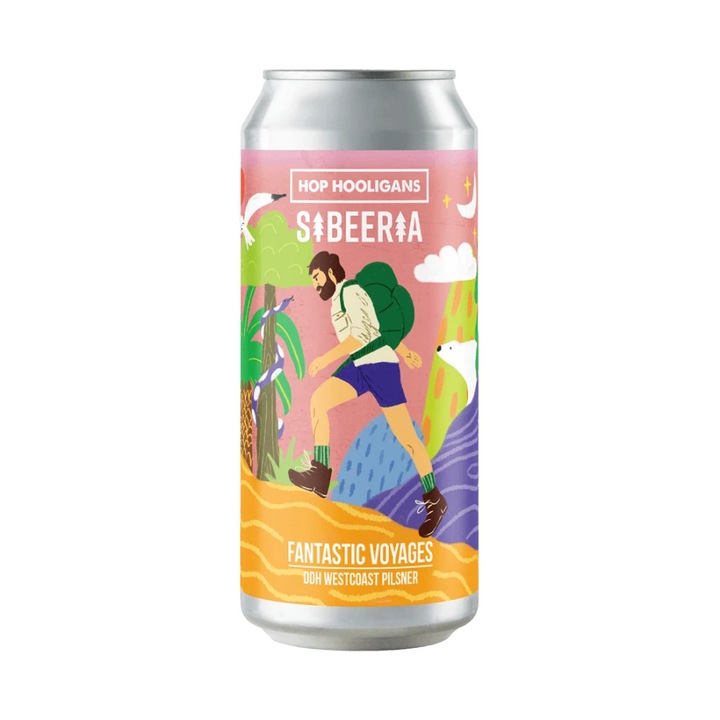 Bere artizanala Hop Hooligans x Sibeeria - Fantastic Voyages, 6% 500 ml
