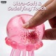 Jucarie Antistres Meduza Squishy Senzoriala cu Glitter, Tentacule Elastice, Stretch & Squeeze, Relaxare si Joaca pentru Copii, Impact Vision®, culoare Roz