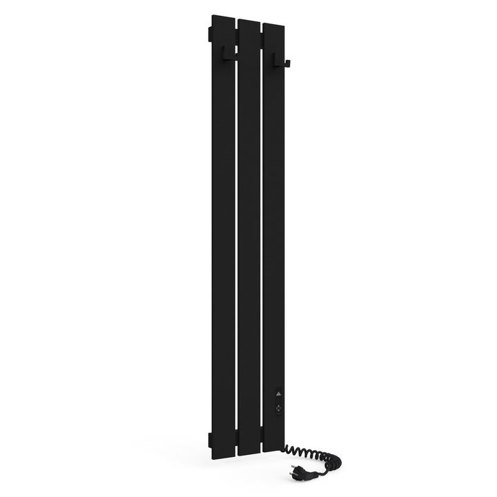 BOSTON 230x1200 Elektromos Törölközőtartó ECO Időzítővel, 180W, Fekete
