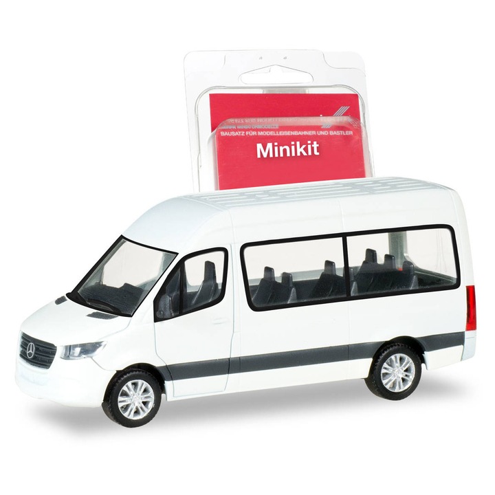 Hepa Minikit, Mercedes Sprinter bus '18, fehér, H0, 013468, 14+