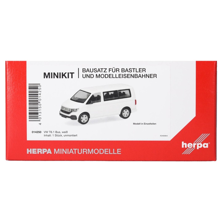 Herpa Minikit készlet, VW T6.1 busz, fehér, H0, 014250