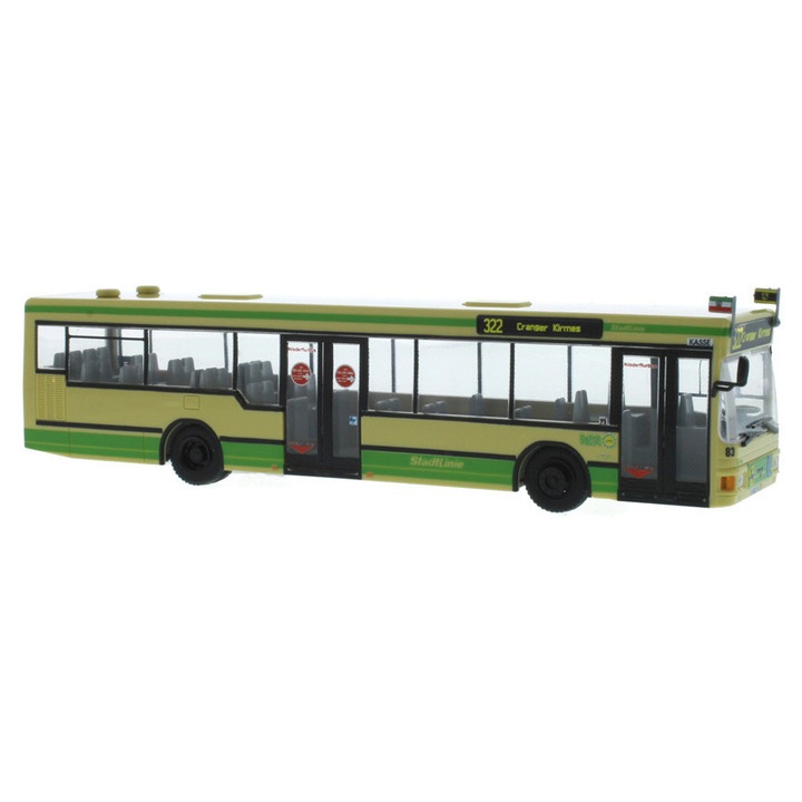 Autobus Man NL 202-2 HCR, Rietze Automodelle, többszínű, H0, 75004, 14+