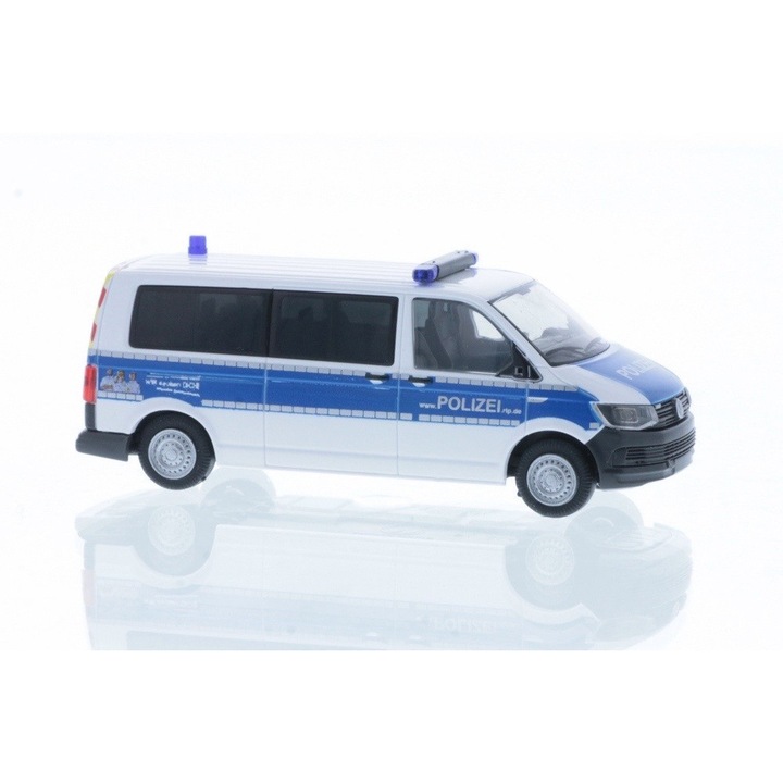 Volkswagen T6 Rendőrautó, Rietze Automodelle, többszínű, H0, 53735, 14+