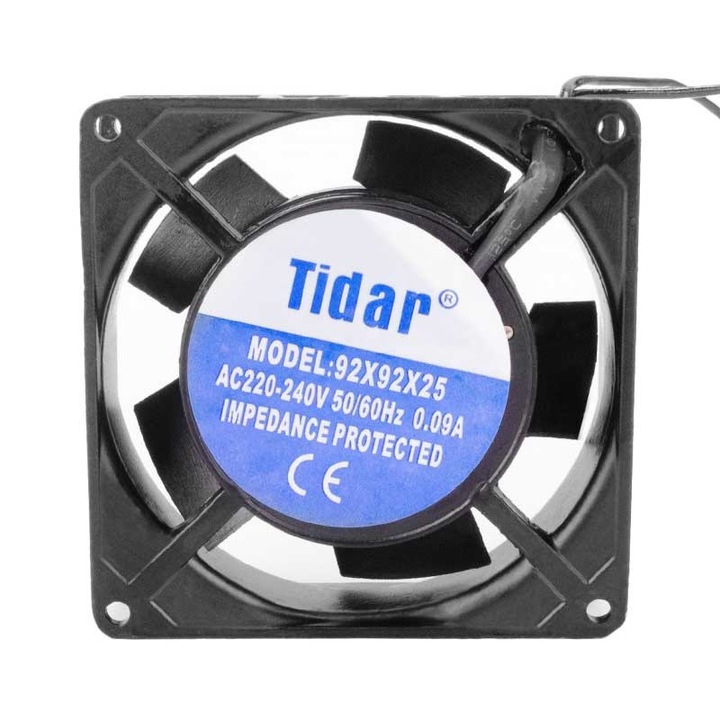 Ventilátor Fém 220V, 92 x 92 x 25mm