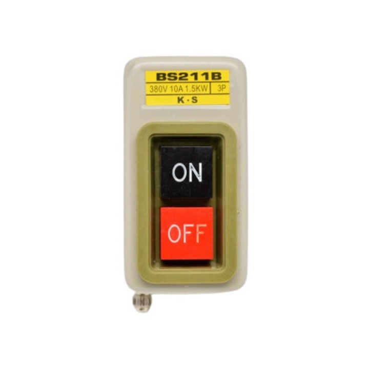 BS-211 BE/KI Kapcsoló Gomb, 1.5 KW, 380V