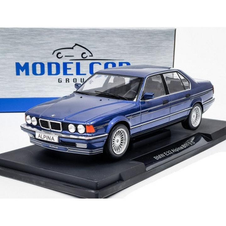 Macheta BMW E32 Alpina B11 3.5 bleumarin - 1/18 Model Car Group