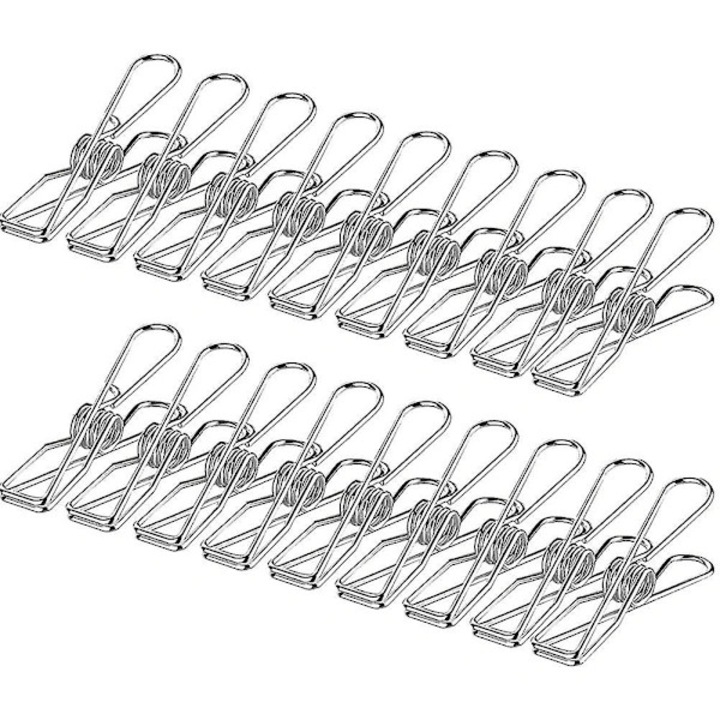 Set 100 cleme rufe din otel inoxidabil, rezistente, 6x1.5cm