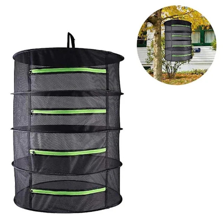 Plasa uscare plante pliabila 4/6 straturi negru 90x60cm 130x60cm