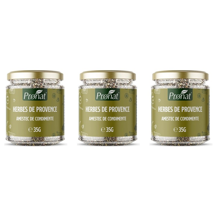3 x Herbes de Provence, Amestec de condimente, 35g Pronat