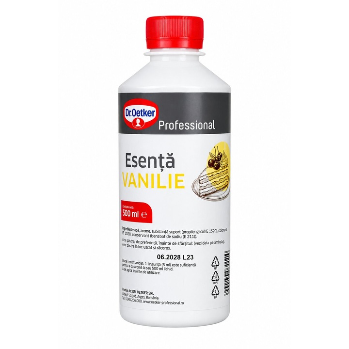 Esenta de Vanilie, Dr. Oetker Professional, 500 g