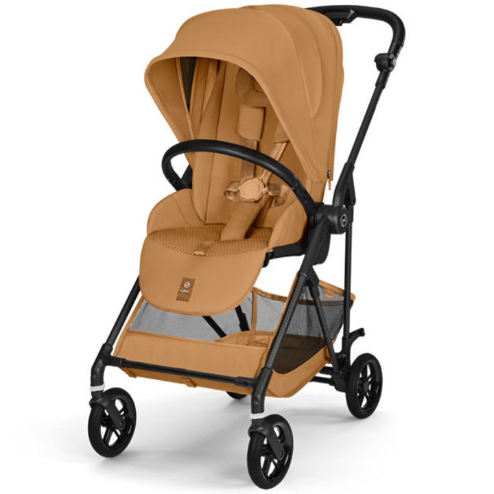 Carucior pentru copii Melio Carbon, Cinnamon Yellow