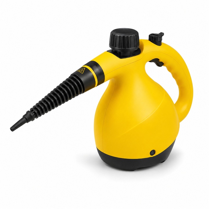 Curatator cu aburi portabil, din plastic, galben, 1200W, pentru uz casnic