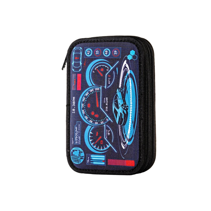 Penar Echipat cu 2 Fermoare, Design Bord de Masina DACO sku28