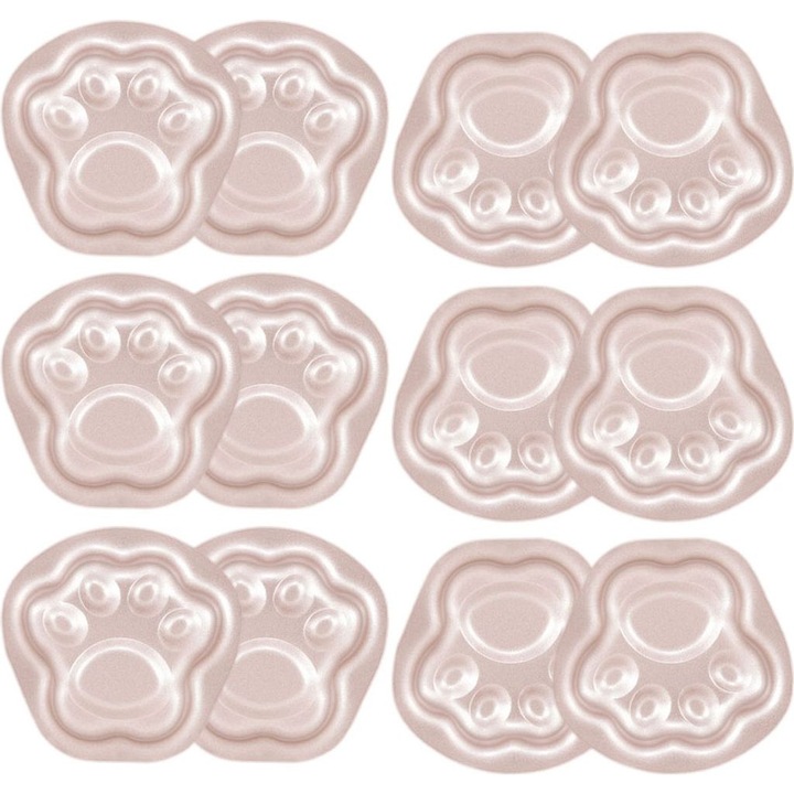 12 db-os tómedence forma készlet, szénacél, állatláb forma, arany, 6.5x6.5x2.5cm