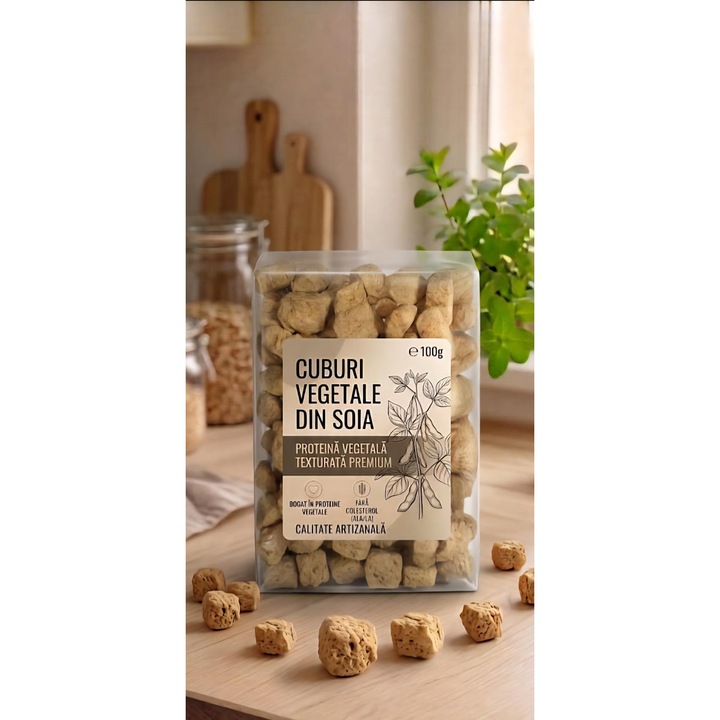Soia cuburi - 1 kg - 10x100g, DtkPacking