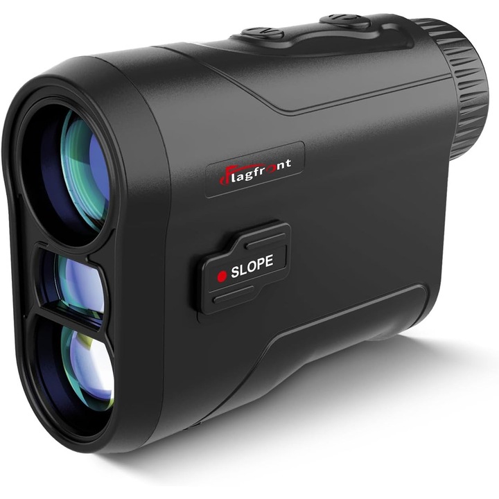 Telemetru laser Golf 1000Y, marire 6x, functie Slope/Inclinare, blocare tinta cu confirmare prin vibratie, reincarcabil USB, scanare continua, afisaj LCD HD, precizie ±1 Yard, pentru golf si vanatoare