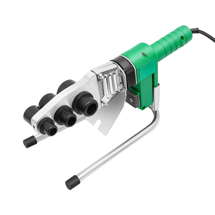 Aparat de sudura tevi pentru apa, Masina de sudat tevi, 1500 W, Afisaj LED, dornuri 20/25/32 mm, timp sudare 5–8 s, control temperatura, 220 V, Verde