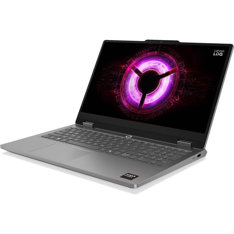 Laptop Lenovo LOQ Essential FHD 15.6 inch AMD Ryzen 7 170 16GB 512GB SSD RTX 5060 Windows 11 Home Luna Grey