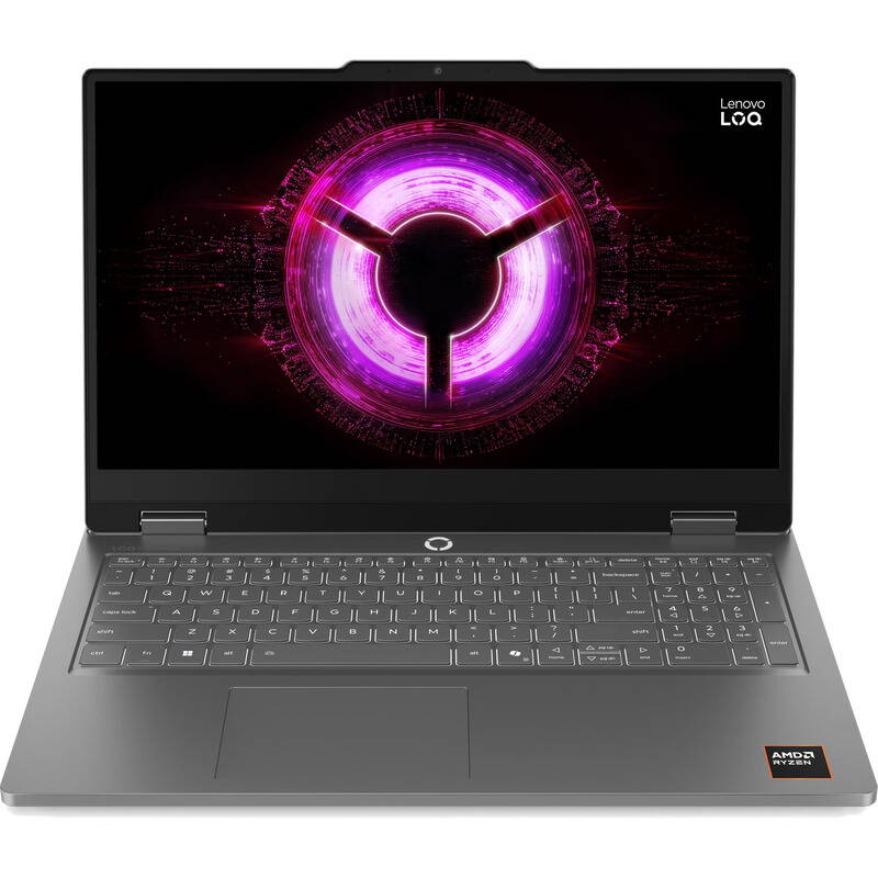 Laptop Lenovo LOQ Essential FHD 15.6 inch AMD Ryzen 7 170 16GB 512GB SSD RTX 5060 Windows 11 Home Luna Grey