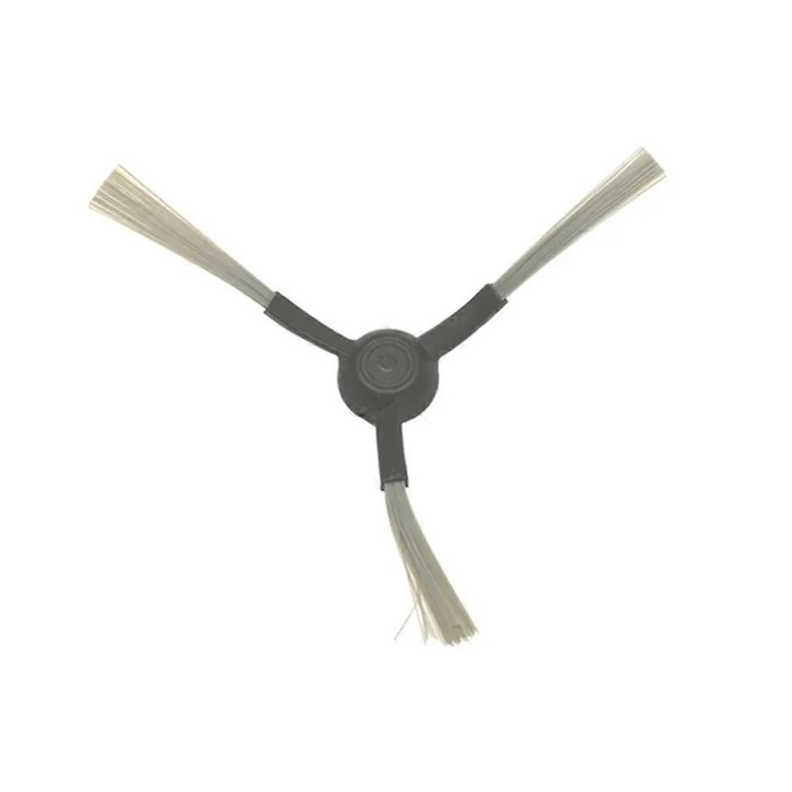 Set 9 piese accesorii pentru aspirator robot Karcher RCV3, perie principala pentru toate tipurile de podele, 4 perii laterale pentru colturi, 4 lavete mop reutilizabile, plastic rezistent, negru/bej