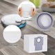 6 darabos készlet, robotporszívó zsákok kompatibilis Roborock S8+/ S8 Pro Ultra/ Q7+/ Q7 Max+/ Q8 Max+/ Q5+ Ultra modellekhez, nem szőtt anyagból, tisztítókefével, fehér, 6 db
