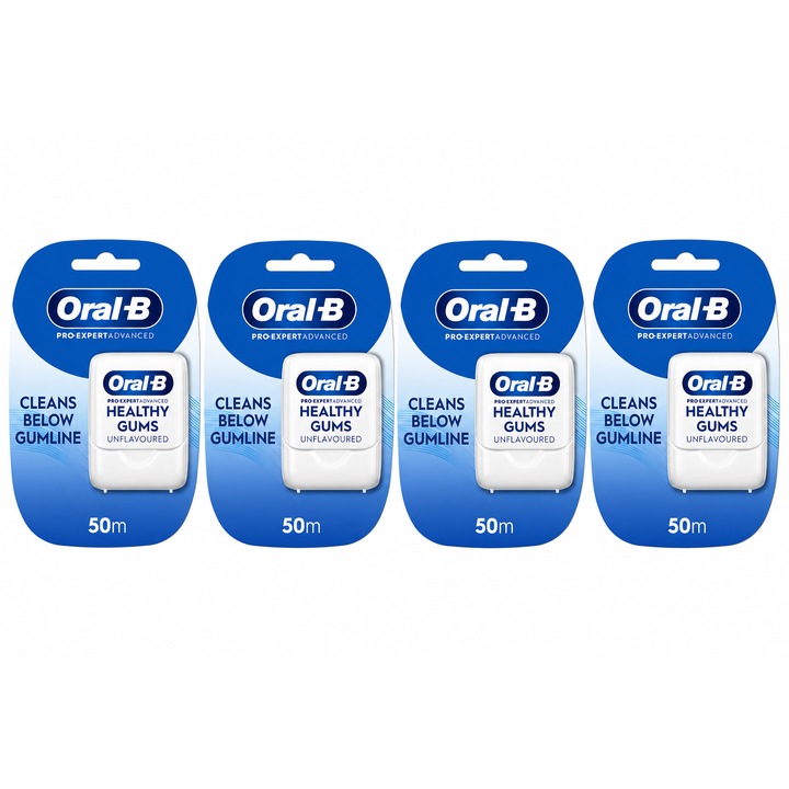 Set 4 x Oral-B Pro-Expert Advanced Healthy Gums Ata Dentara Neparfumata, 50 m