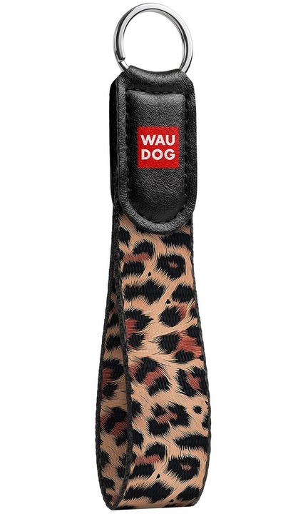 Breloc pentru chei WAUDOG Family din nailon cu modelul „Lampart”