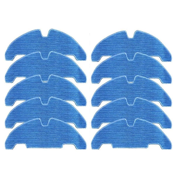 10 darabos készlet, felmosó kendők / felmosó padok Lefant M330/M330 Pro-hoz, mikroszálas, mosható, kék