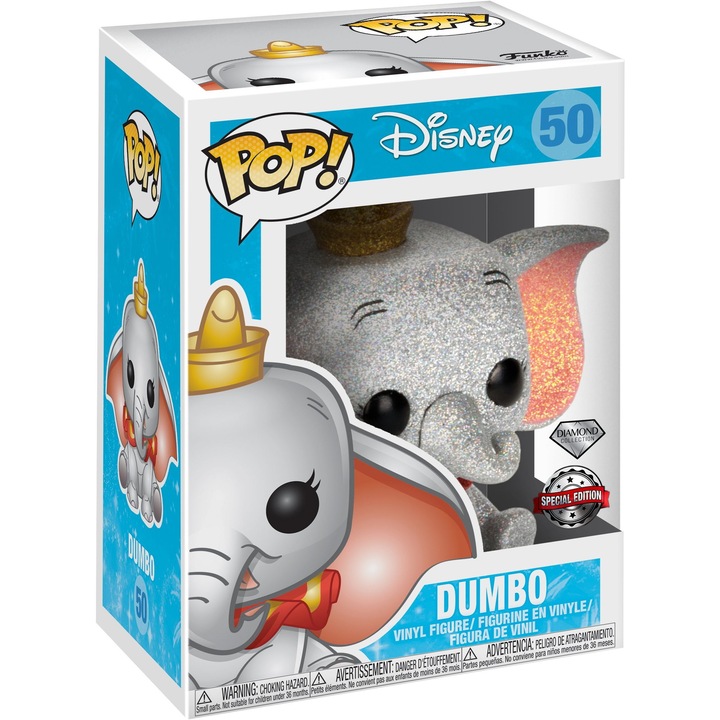 Figurina Funko Pop! Disney #50 – Dumbo – Diamond Collection Glitter – Special Edition
